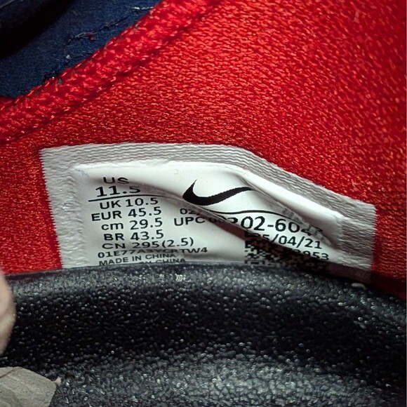 Nike Air Zoom GT Run Team USA Men\'s 11.5 Red White Blue Shoes CZ0202-604 main image 8